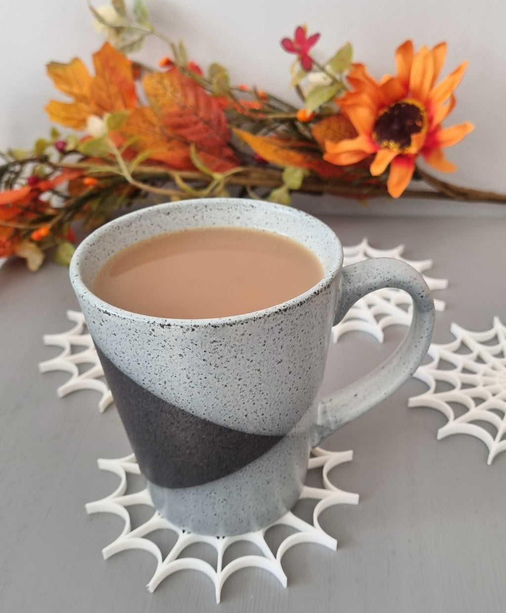 Spider web coasters set of 4