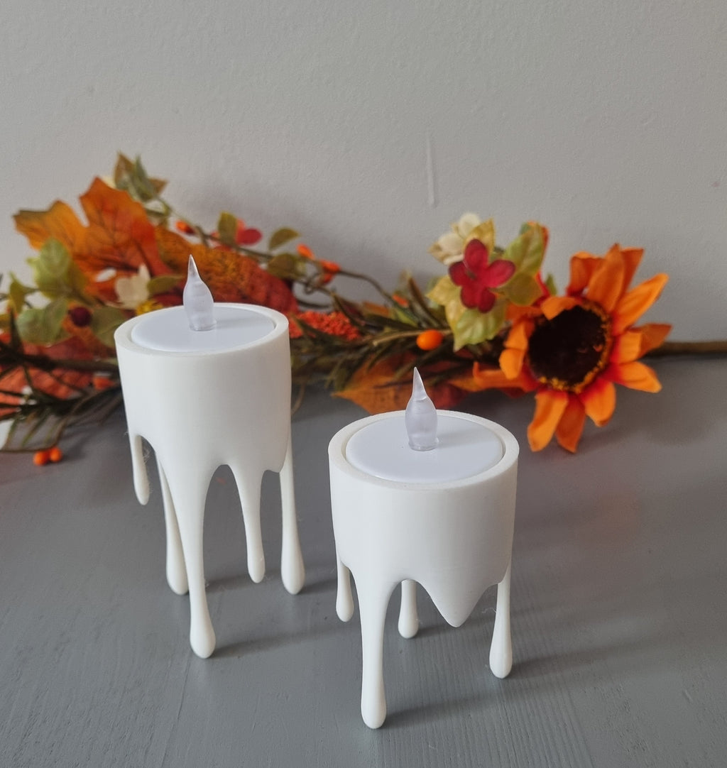 Floating dripping candles set of 2