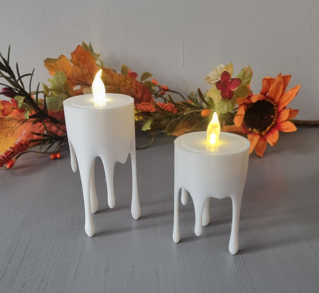 Floating dripping candles set of 2