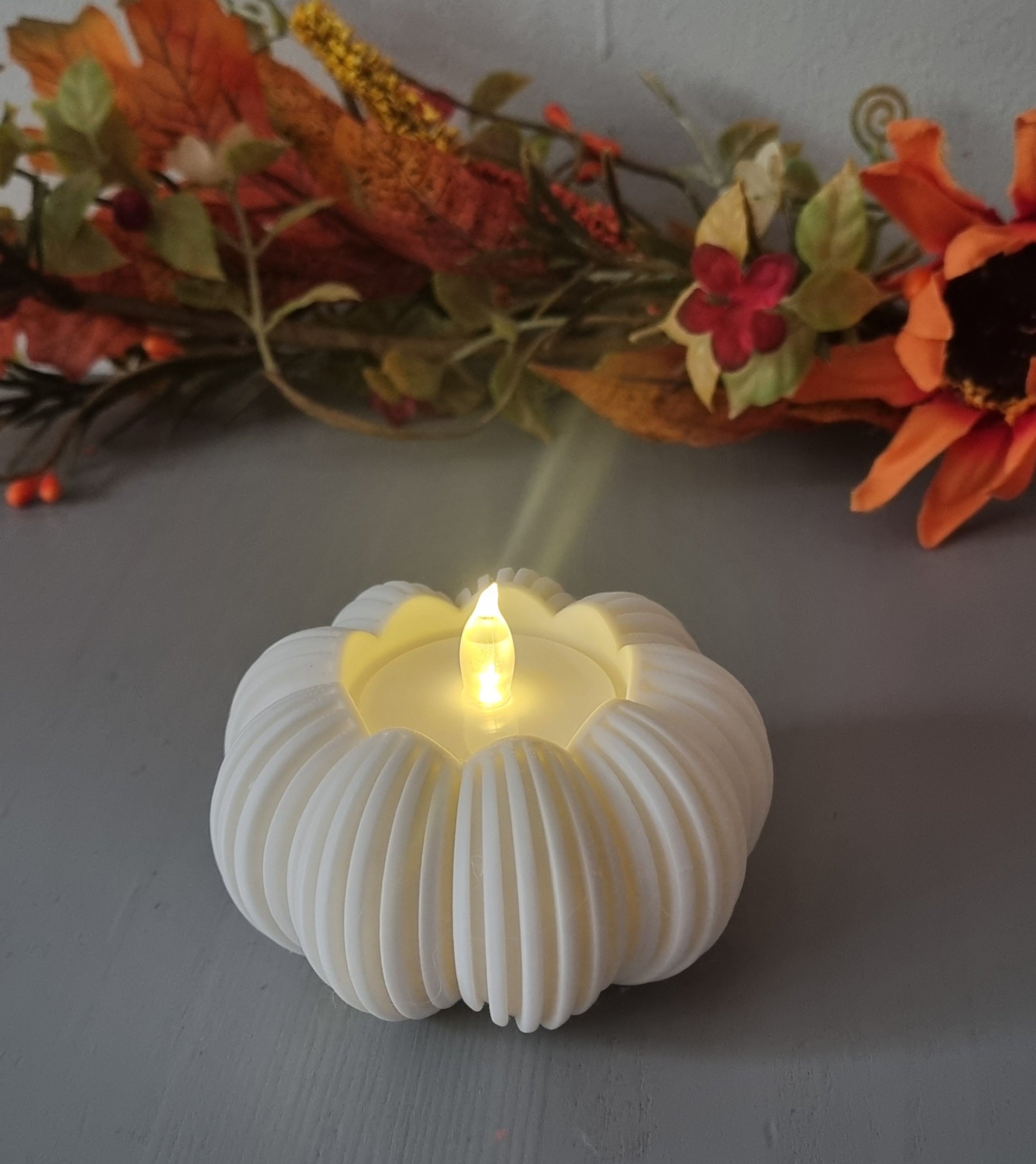 Pumpkin Flameless tealight holder