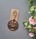 Lotus flower keyring