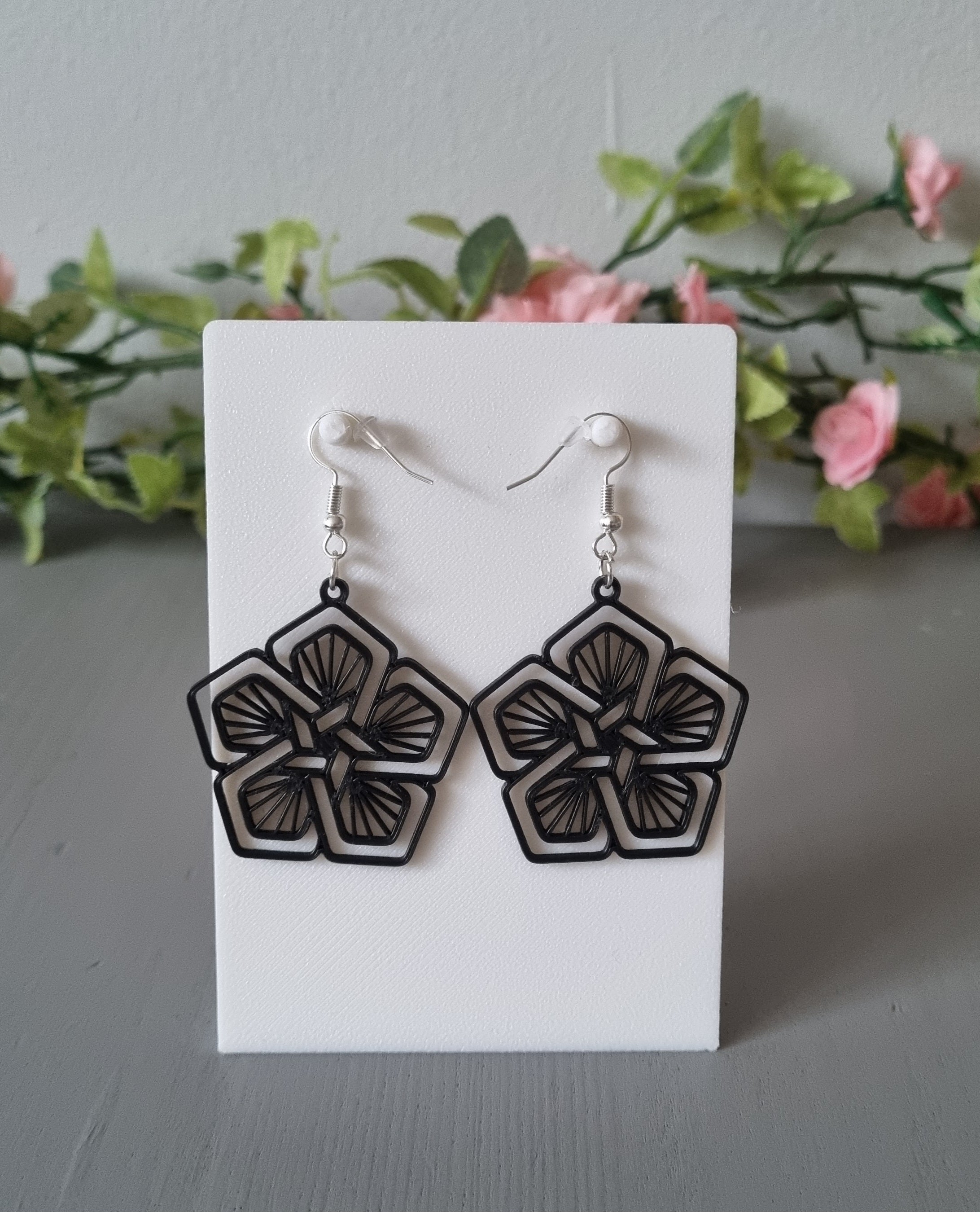 Flower Patterned earrings