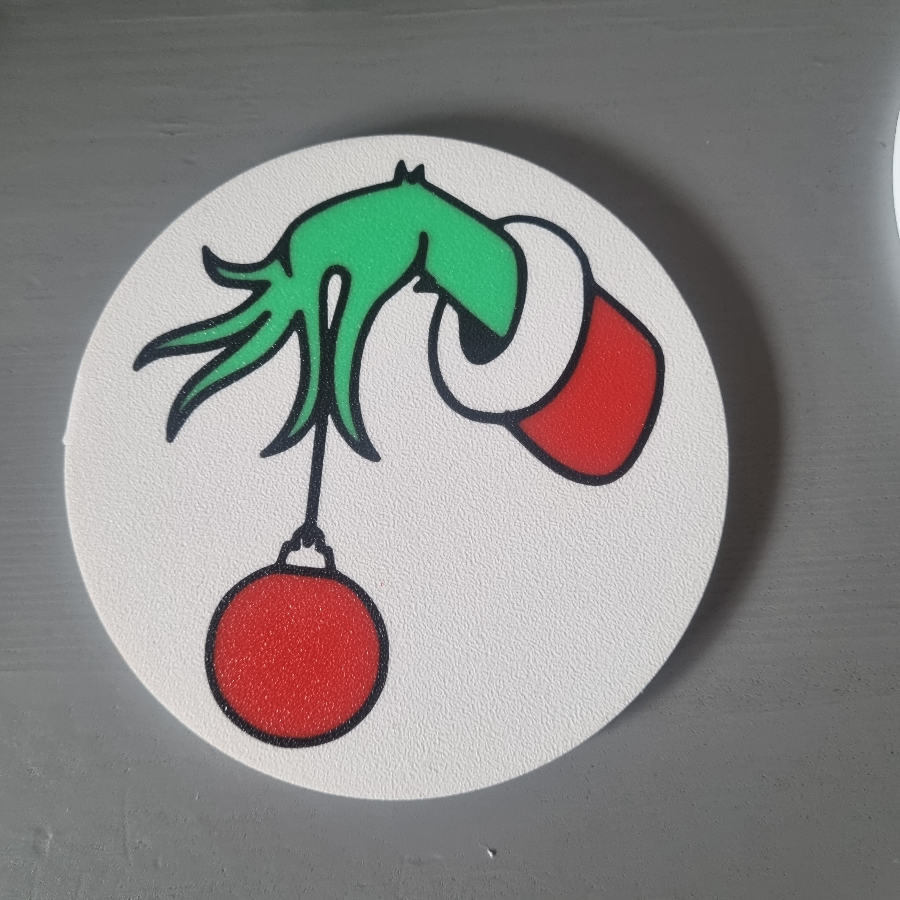 Grinch coasters set of 4