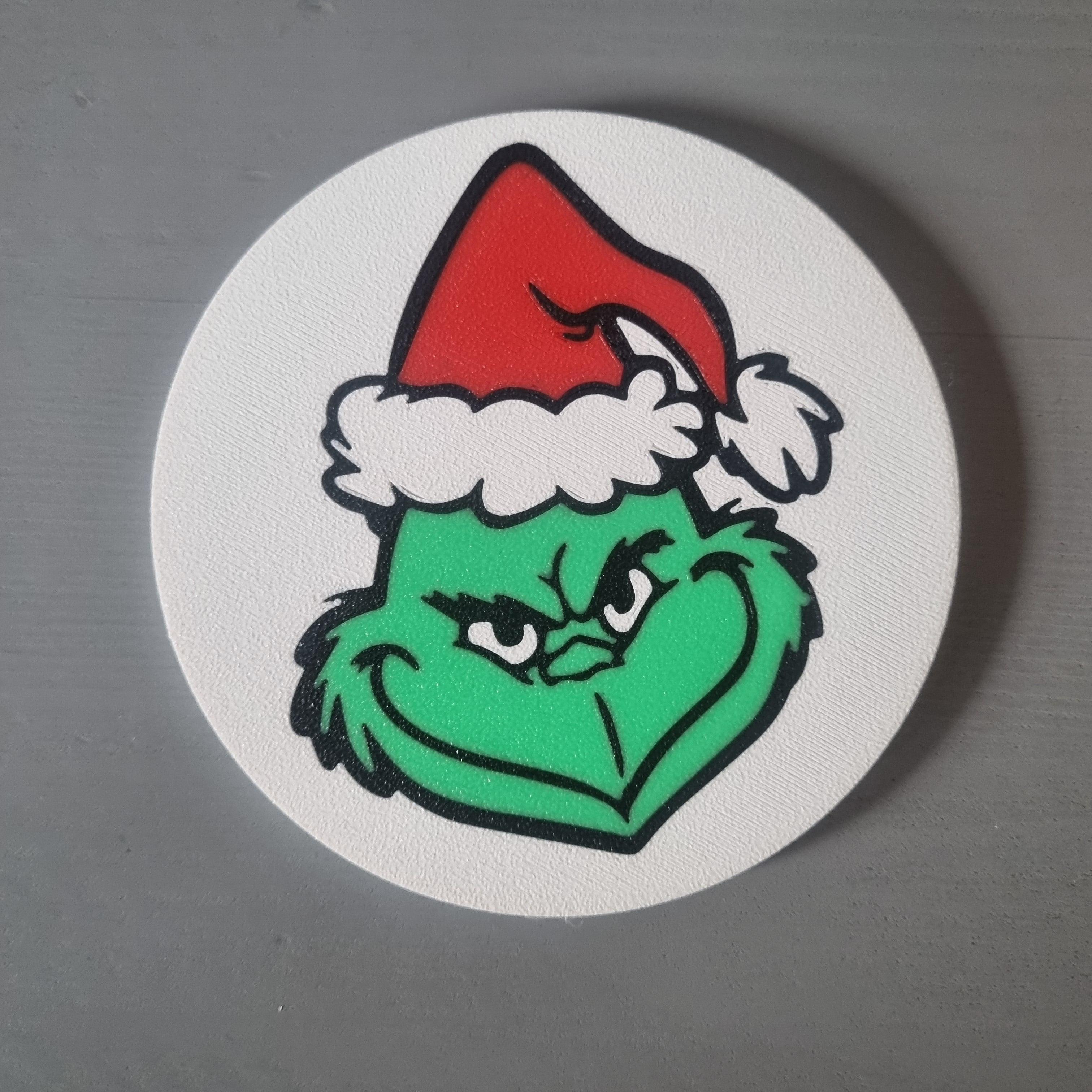 Grinch coasters set of 4